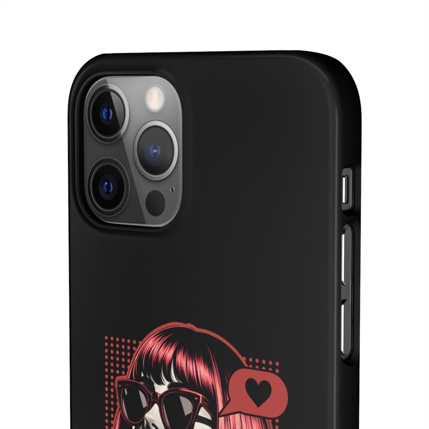 Retro Girl Snap Case Handyhülle