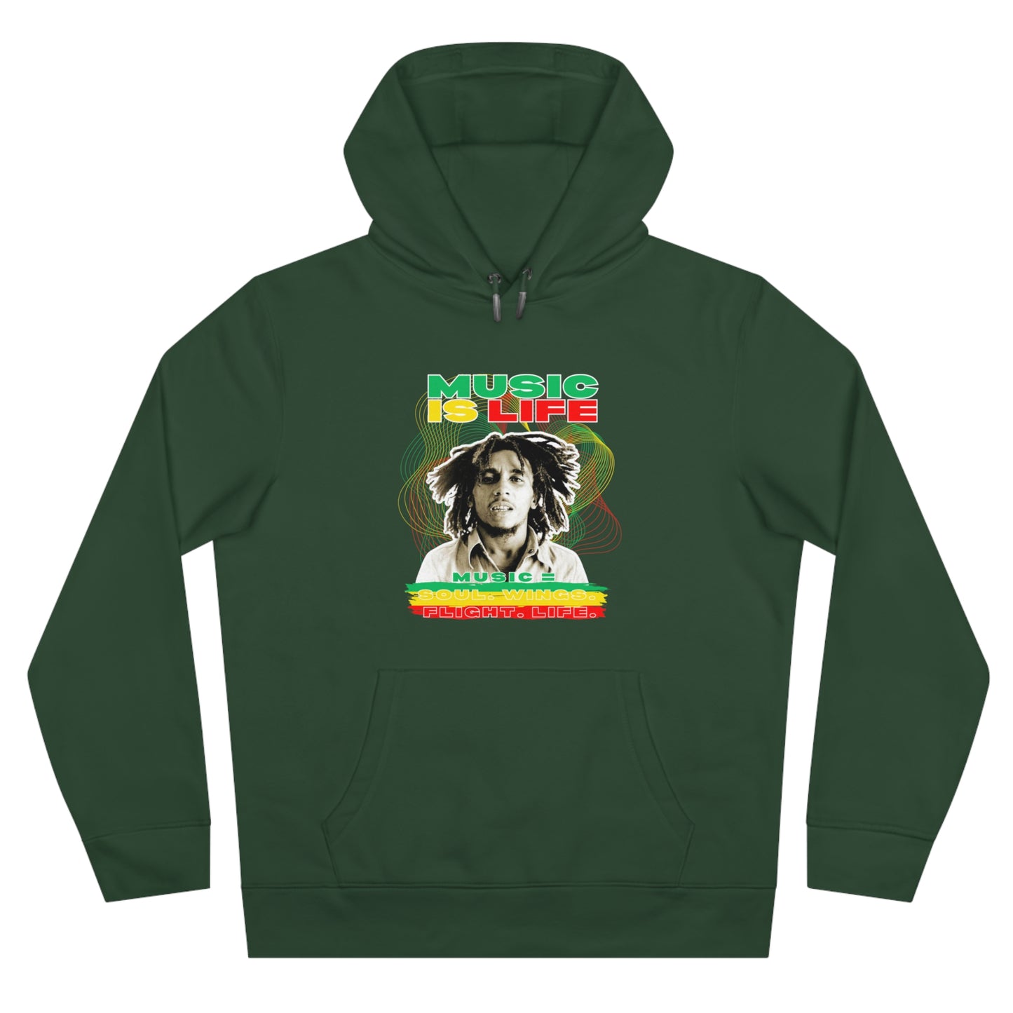 Music Is Life King Hooded Sweatshirt | Perfect for music lovers