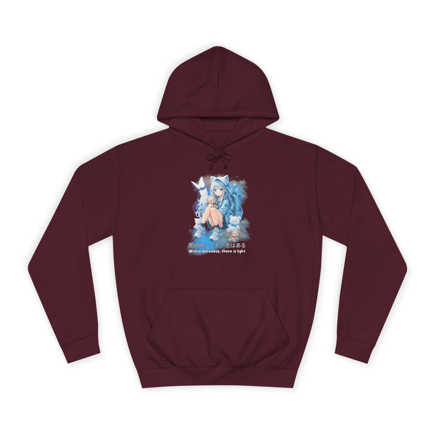 Hoodie, Anime Sweatshirt "Within darkness there is a light"