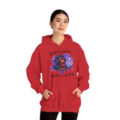 Born to Vibe Unisex Heavy Blend™ Hooded Sweatshirt - Made to Roar Monkey - Monkey 