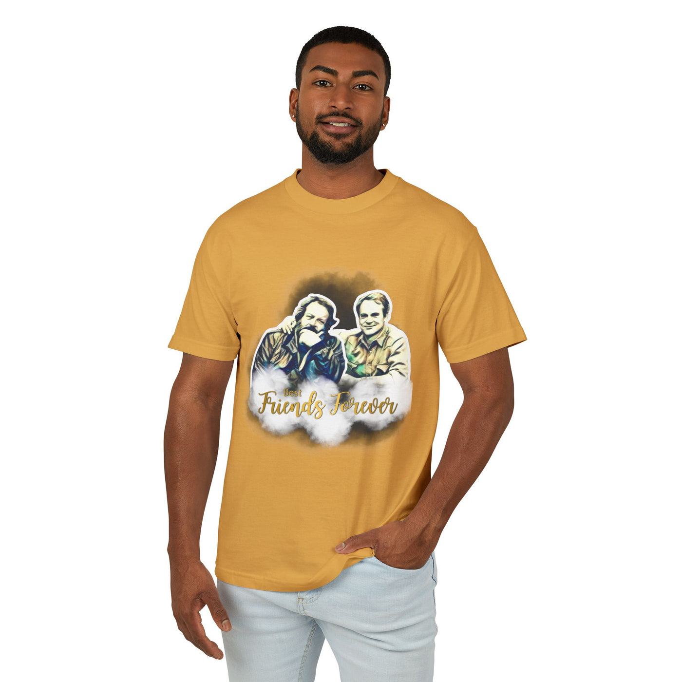 Friends Forever Bud Spencer Terence Hill Graphic Tee - Unisex Heavyweight Cotton T-Shirt
