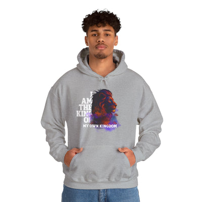 Inspirational Lion Hoodie "i am the king of my kingdom"