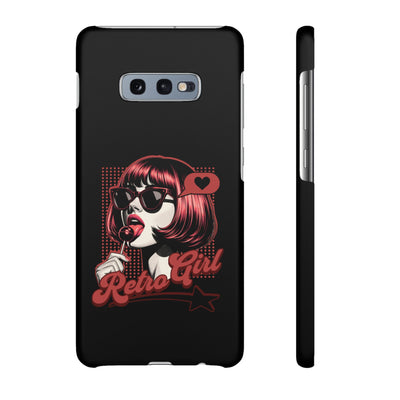 Retro Girl Snap Case Handyhülle
