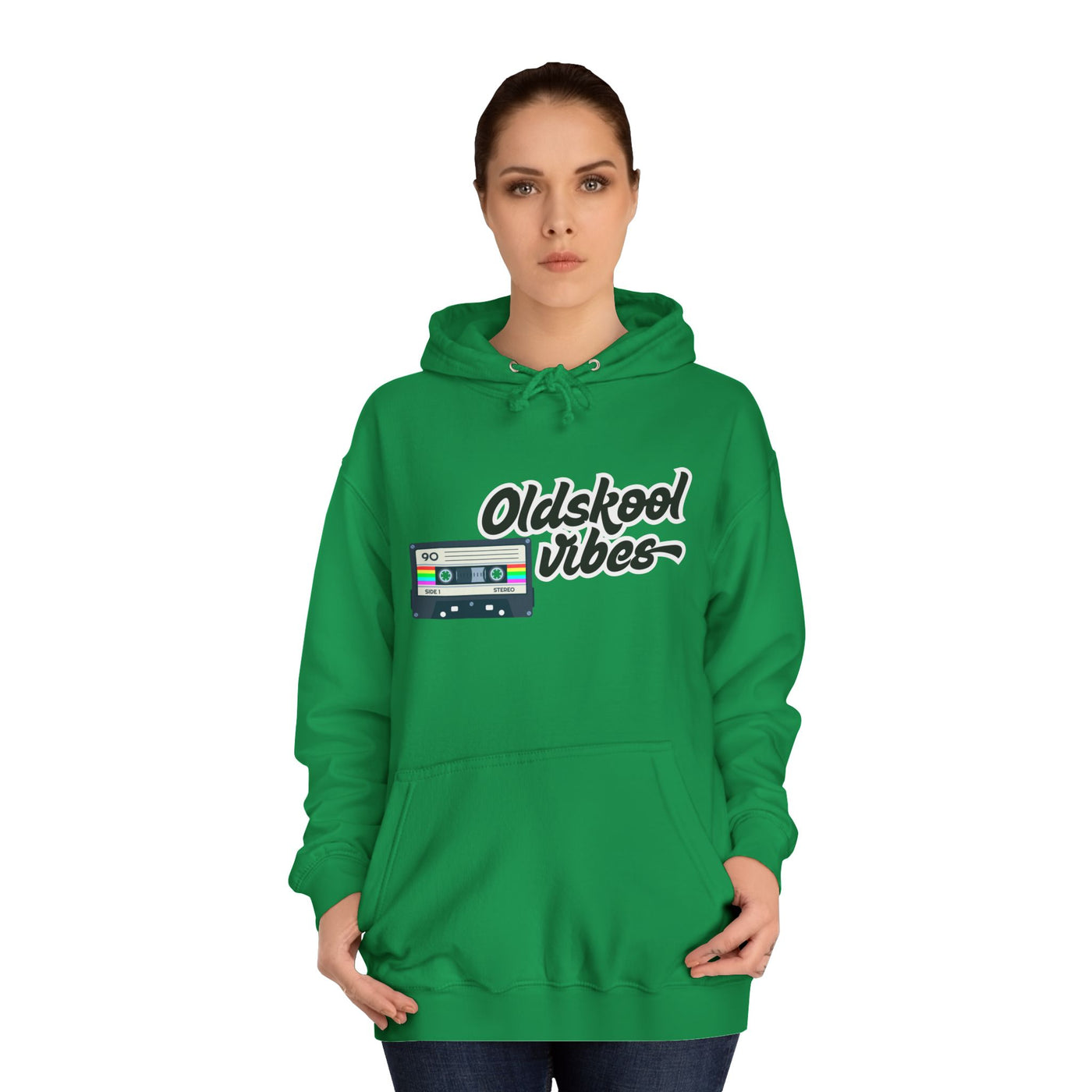 Oldskool Vibes- Hooded Sweatshirt - 'Oldskool' Graphic