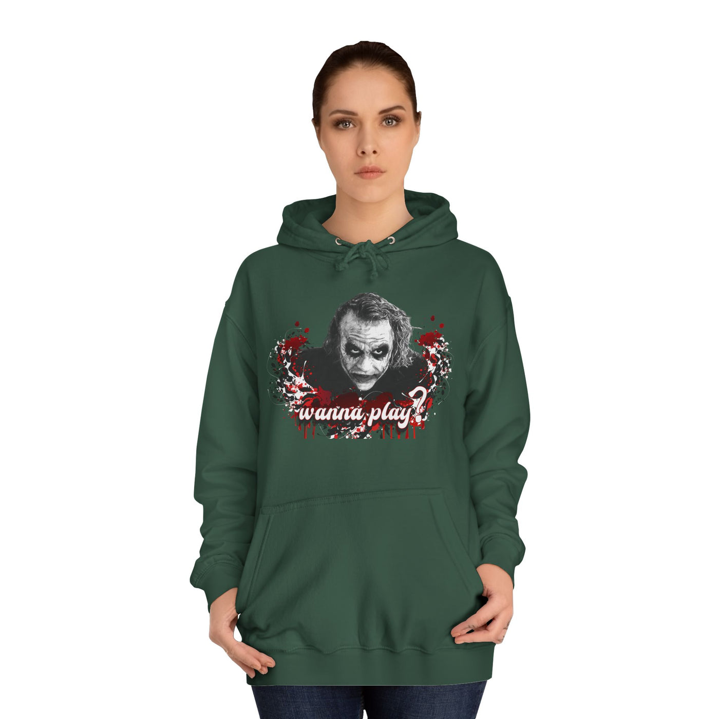 Joker "wanna play" college hoodie