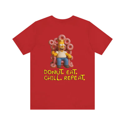The Simpsons Donut Lover Tee - Funny Graphic T-Shirt -unisex