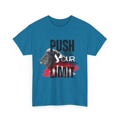 Motivational Unisex Heavy Cotton Tee - "Push Your Limit"
