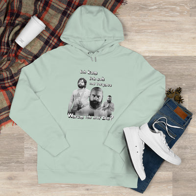 Hoodie Unisex Witz  Alan Garner– Ich kam ich sah und vergaß - Warum ich hier bin!