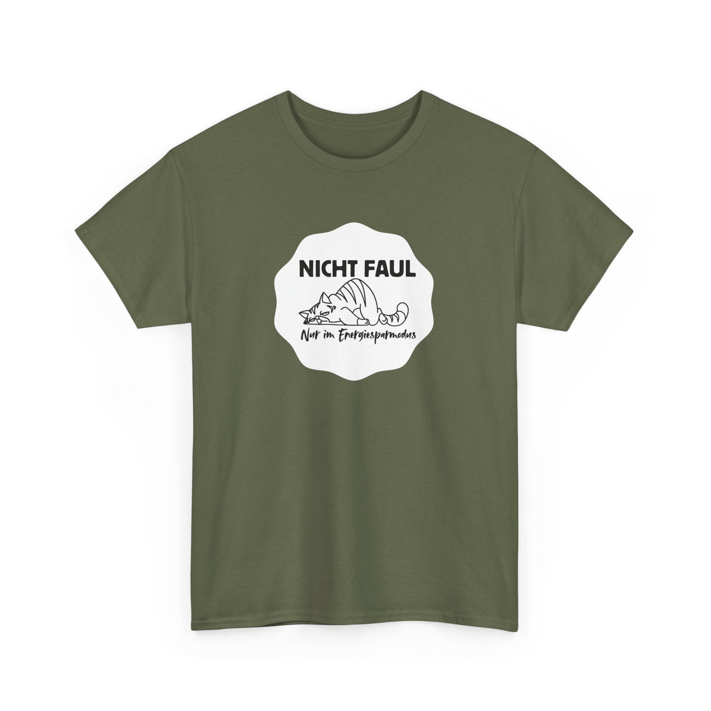 Funny Unisex Tee - "Not lazy just in energy saving mode"