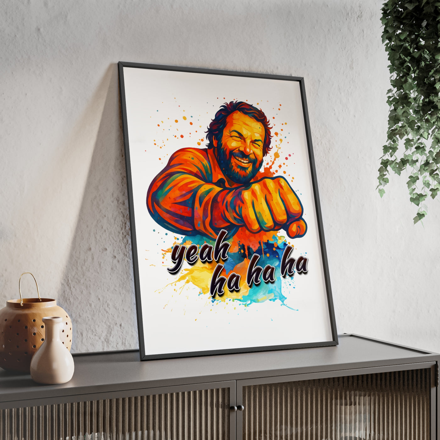 Funny Motivational Poster with Bud Spencer – 'Yeah Ha Ha Ha' 