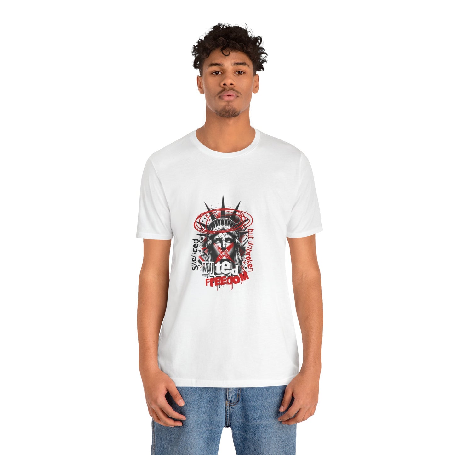 Freedom-Themed Unisex T-Shirt, Statue of Liberty - Freiheitsstatue