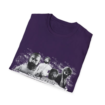 I am the reason why this night...Retro Graphic Unisex Softstyle T-Shirt - Hangover Alan