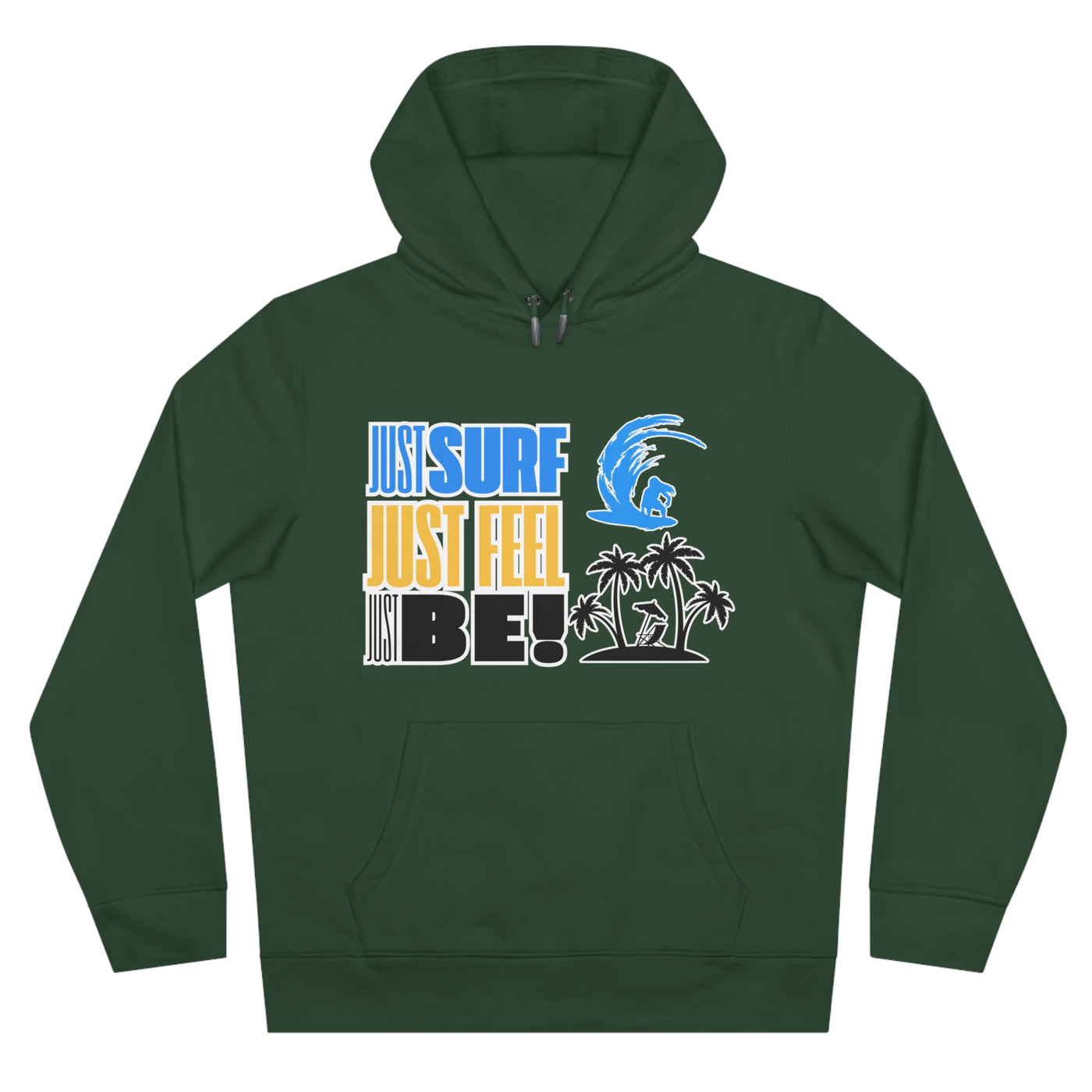 Just Surf Hooded Sweatshirt - Perfect for Beach Lovers and Surf Enthusiasts