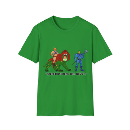 He-Man Retro Graphic Tee, Unisex Softstyle Shirt for Fans, Vintage Cartoon Apparel, Gift for Geeks, Nostalgic T-Shirt