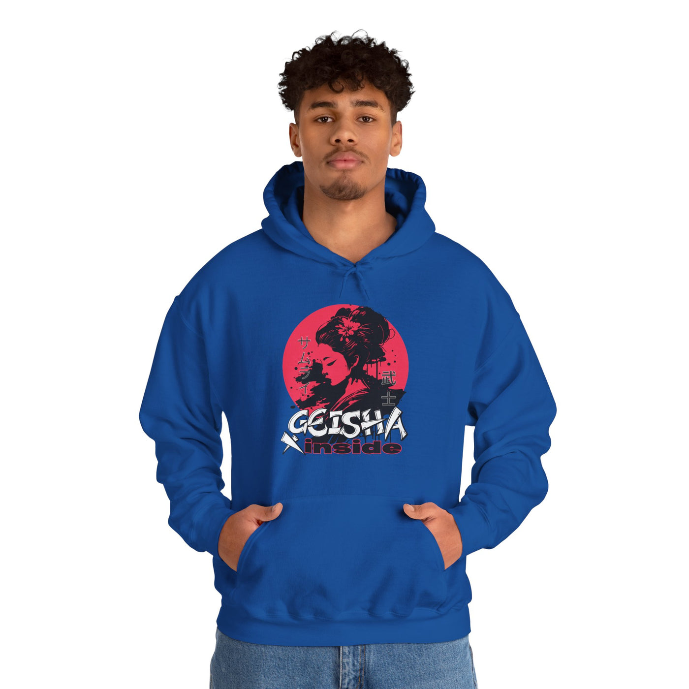 "Geisha Inside"Fleece Hoodie, Cozy