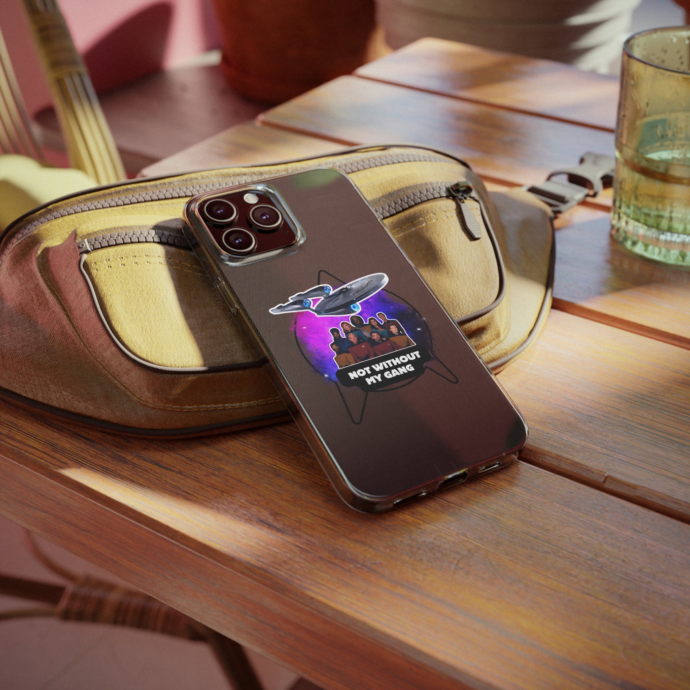 Galaxy-Inspired Soft Phone Case - Not Without My Gang, Star Trek Lovers Handyhülle