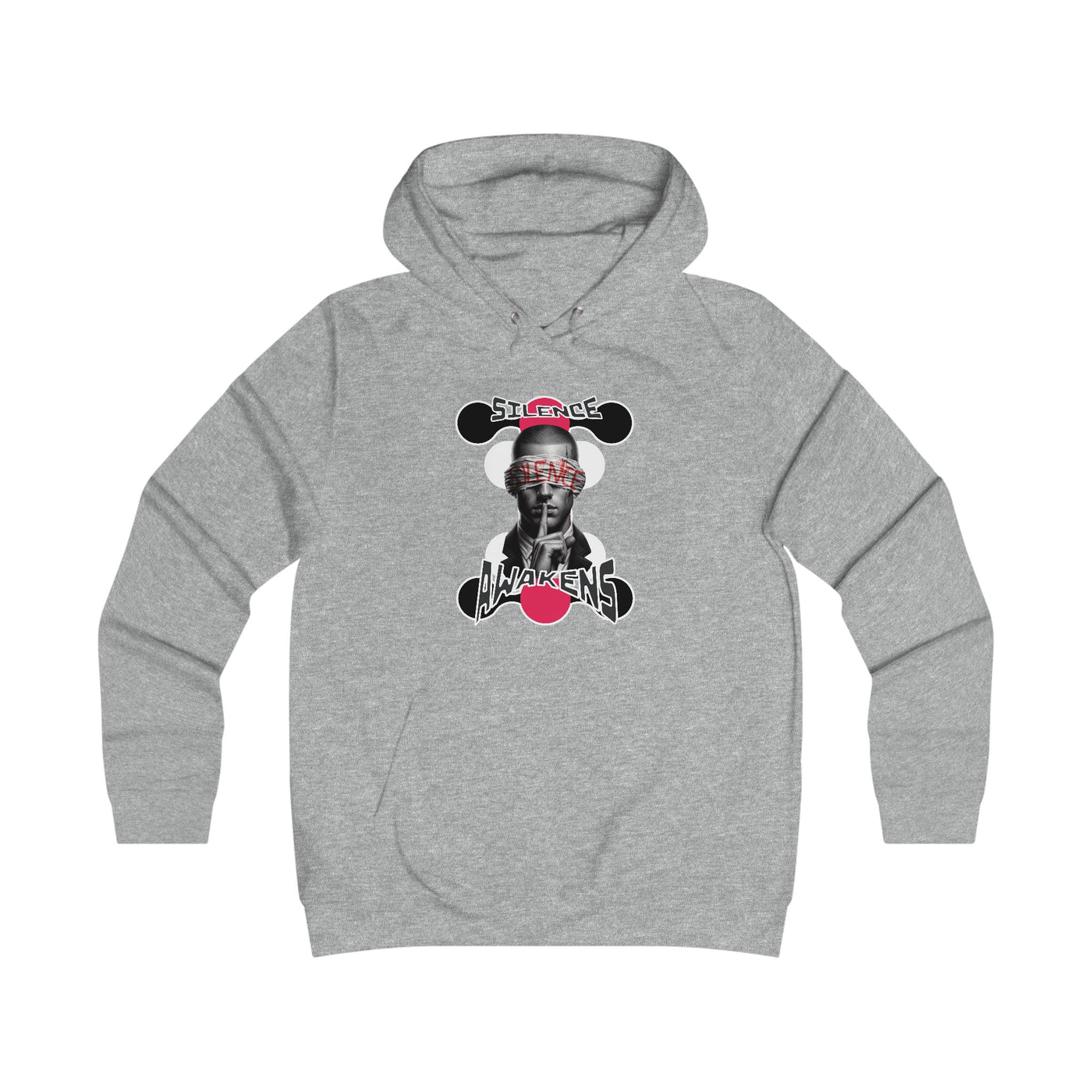 Girlie College Hoodie "silence awakens"