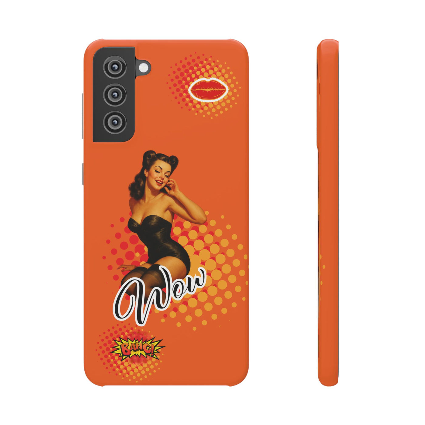 Retro Pin-Up - Handyhülle - Snap Case - Bold 'Wow' Design