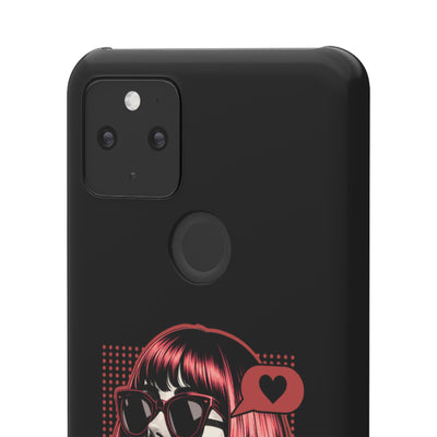 Retro Girl Snap Case Handyhülle