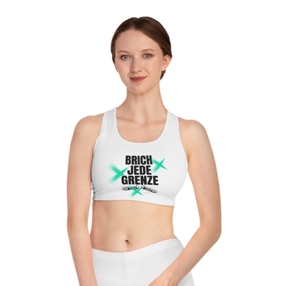 Motivational Sports Bra – "BRICH JEDE GRENZE" – Ideal for Gym & Active Lifestyle