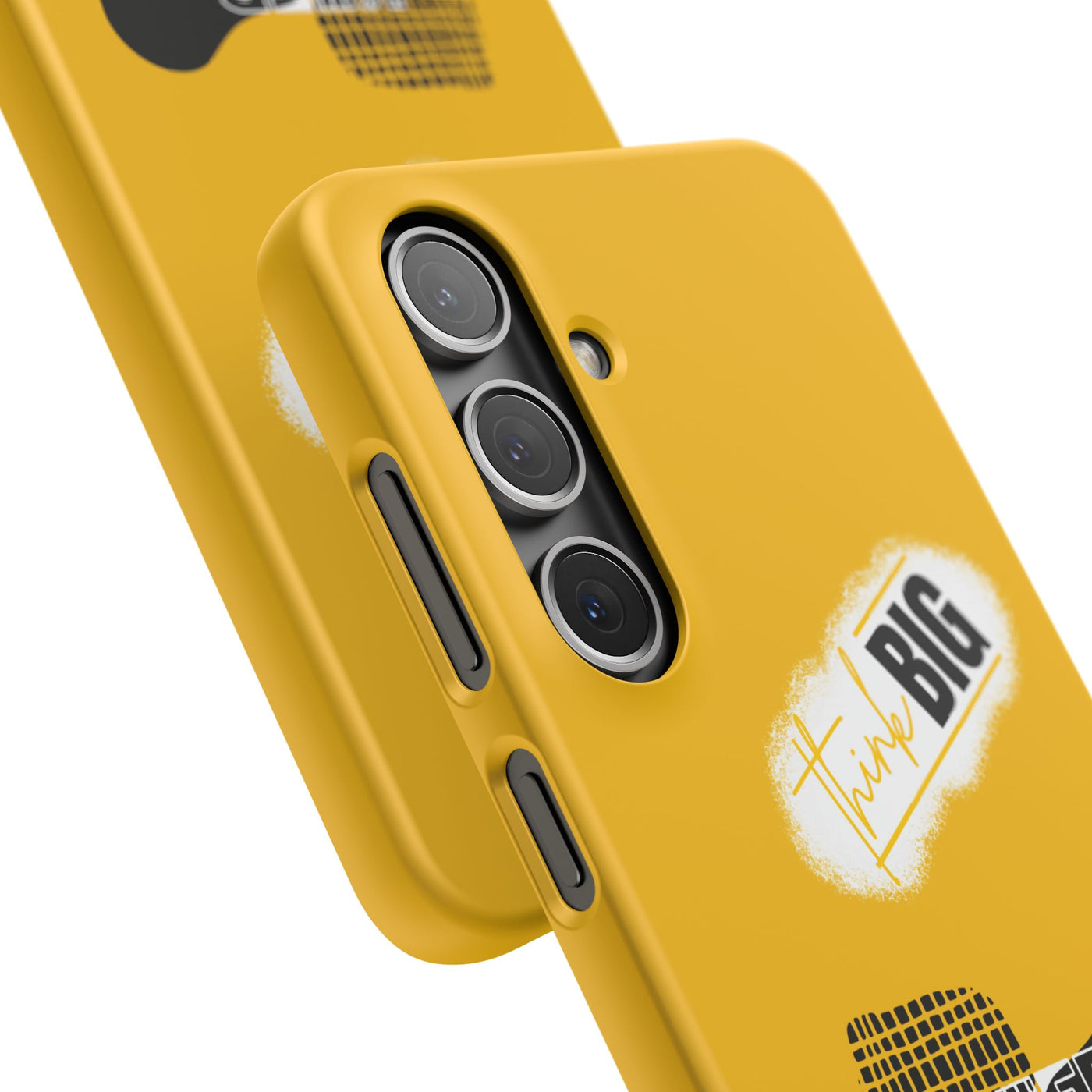 Handyhülle gelbe - Yellow Snap Case - 'Think BIG' for Motivated Individuals