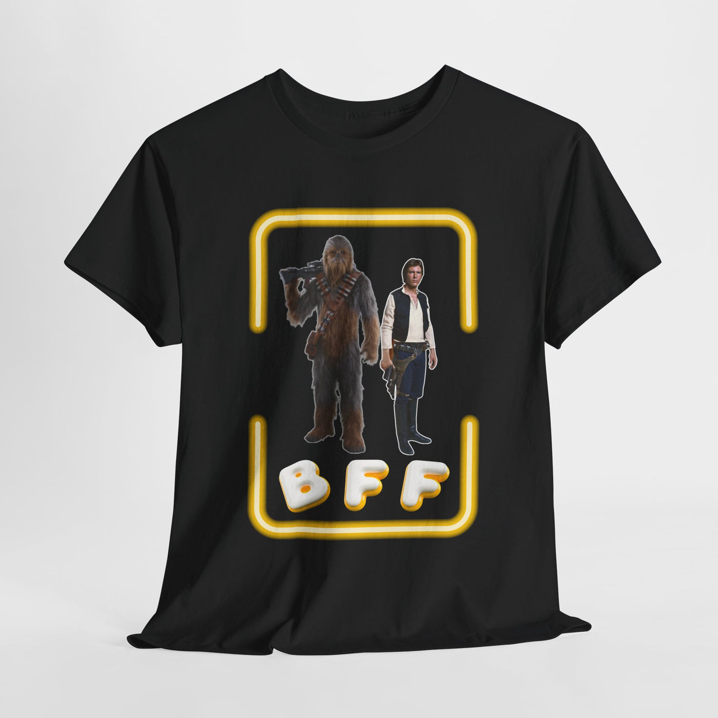 BFF Chewbacca &amp; Han Solo Unisex Heavy Cotton Shirt