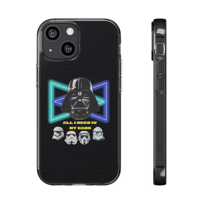 Handyhülle Darth Vader Phone Case, Star Wars Clear Silicone Phone Cover,  All I Need Is My Gang