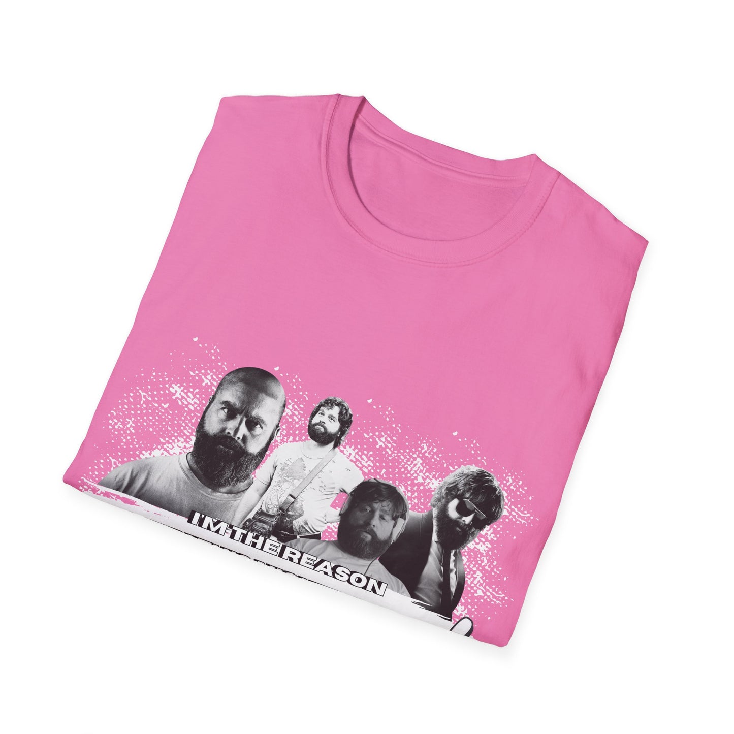 I am the reason why this night...Retro Graphic Unisex Softstyle T-Shirt - Hangover Alan