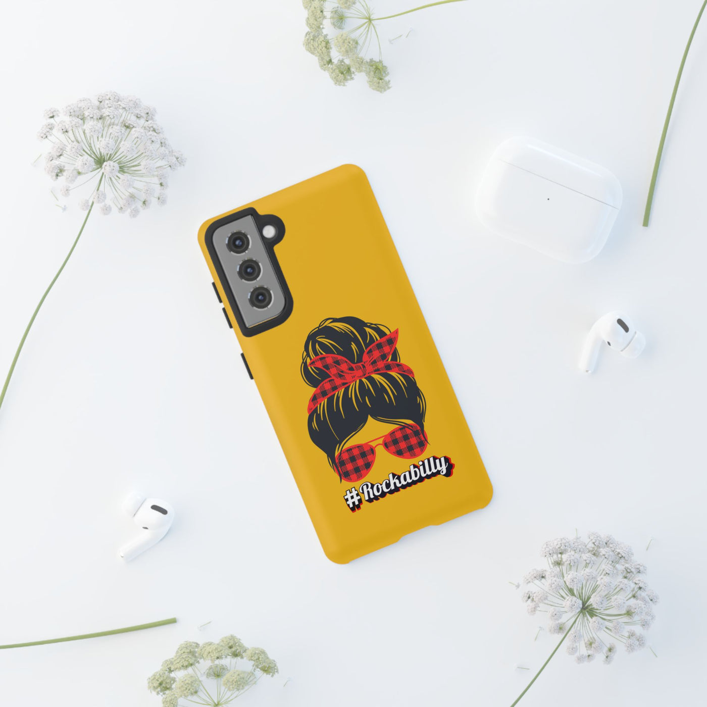 Handyhülle Rockabilly Phone Case, Vintage Scooter Design, Retro Style Cover