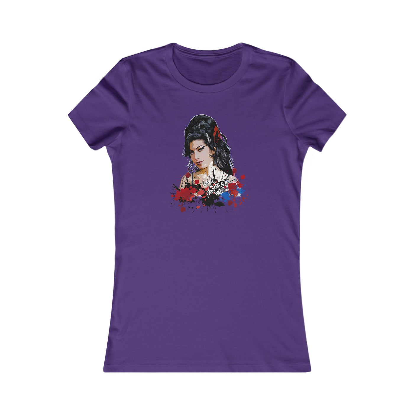Amy Winehouse Bold Floral Art Women's Shirt