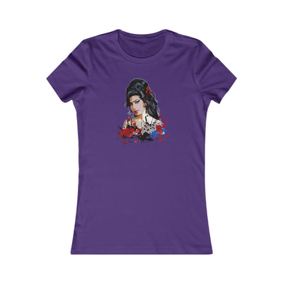 Amy Winehouse Bold Floral Art Women's Shirt