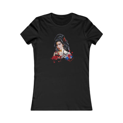 Amy Winehouse Bold Floral Art Women's Shirt
