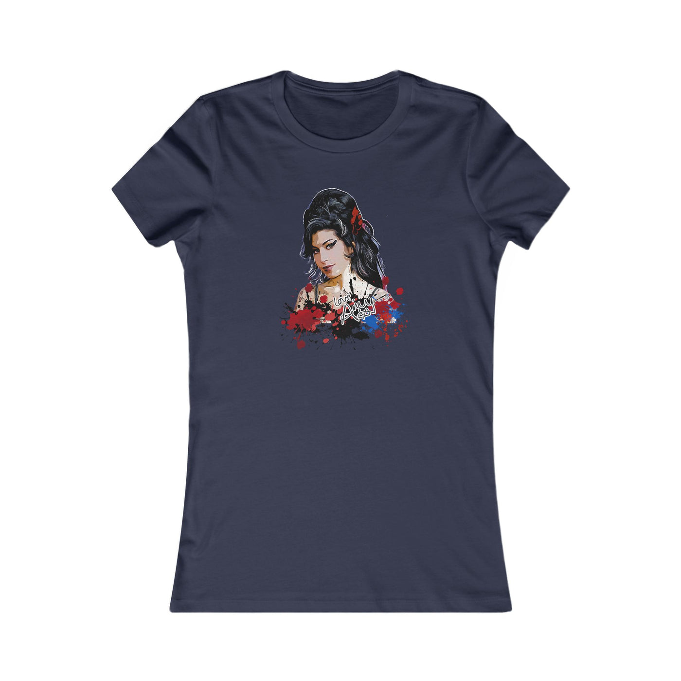 Amy Winehouse Bold Floral Art Women's Shirt