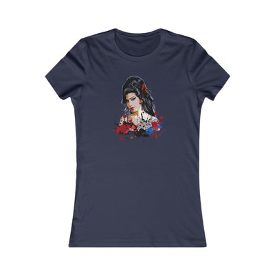 Amy Winehouse Bold Floral Art Women's Shirt
