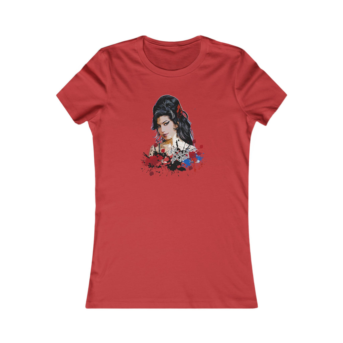 Amy Winehouse Bold Floral Art Women's Shirt