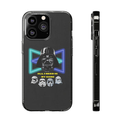Handyhülle Darth Vader Phone Case, Star Wars Clear Silicone Phone Cover,  All I Need Is My Gang