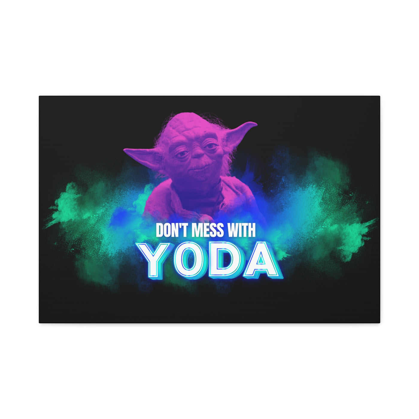 Inspirational Yoda Canvas Art - Modern Wall Decor for Star Wars Fans