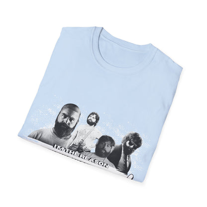 I am the reason why this night...Retro Graphic Unisex Softstyle T-Shirt - Hangover Alan