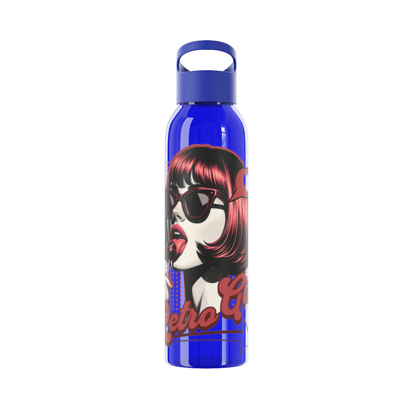 Retro Girl Stainless Steel Water Bottle, Sport Hydration, Wasserflasche