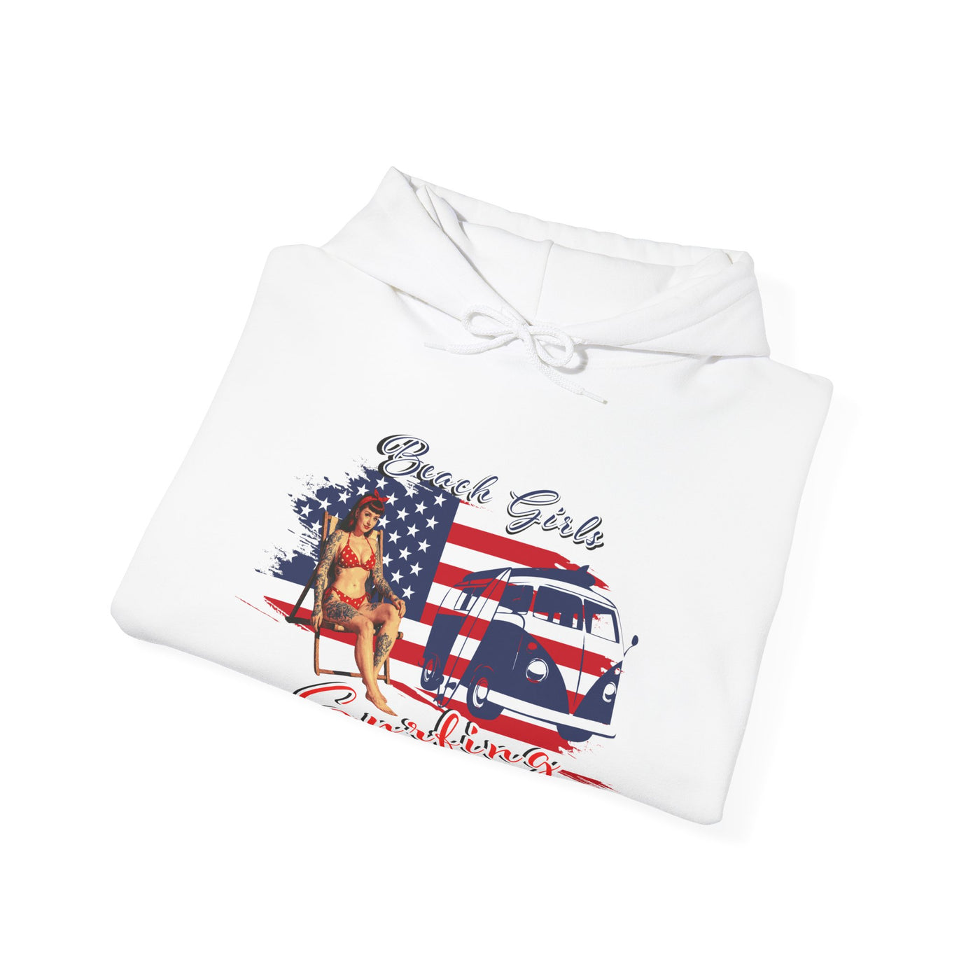 Beach Girls Surfing USA Hoodie