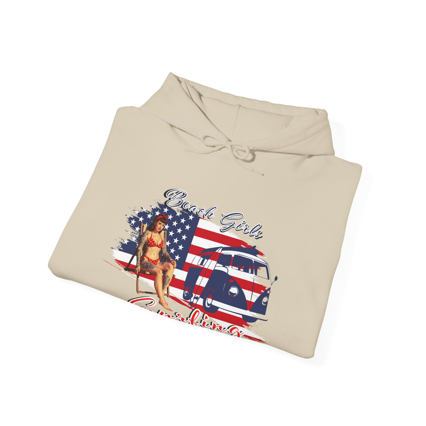 Beach Girls Surfing USA Hoodie
