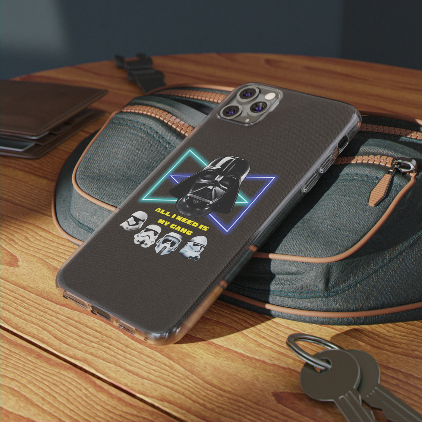 Handyhülle Darth Vader Phone Case, Star Wars Clear Silicone Phone Cover,  All I Need Is My Gang