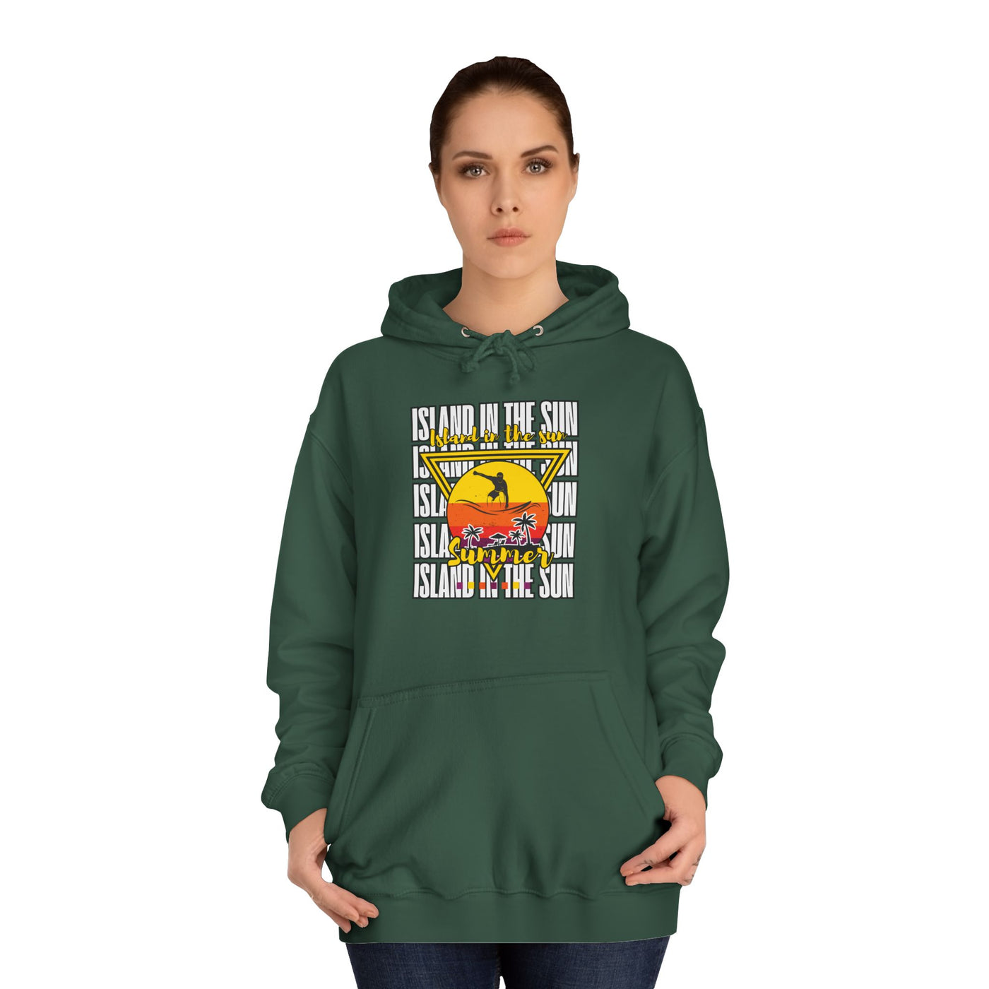 Vibrant College Spirit Hoodie, Unisex College Hoodie