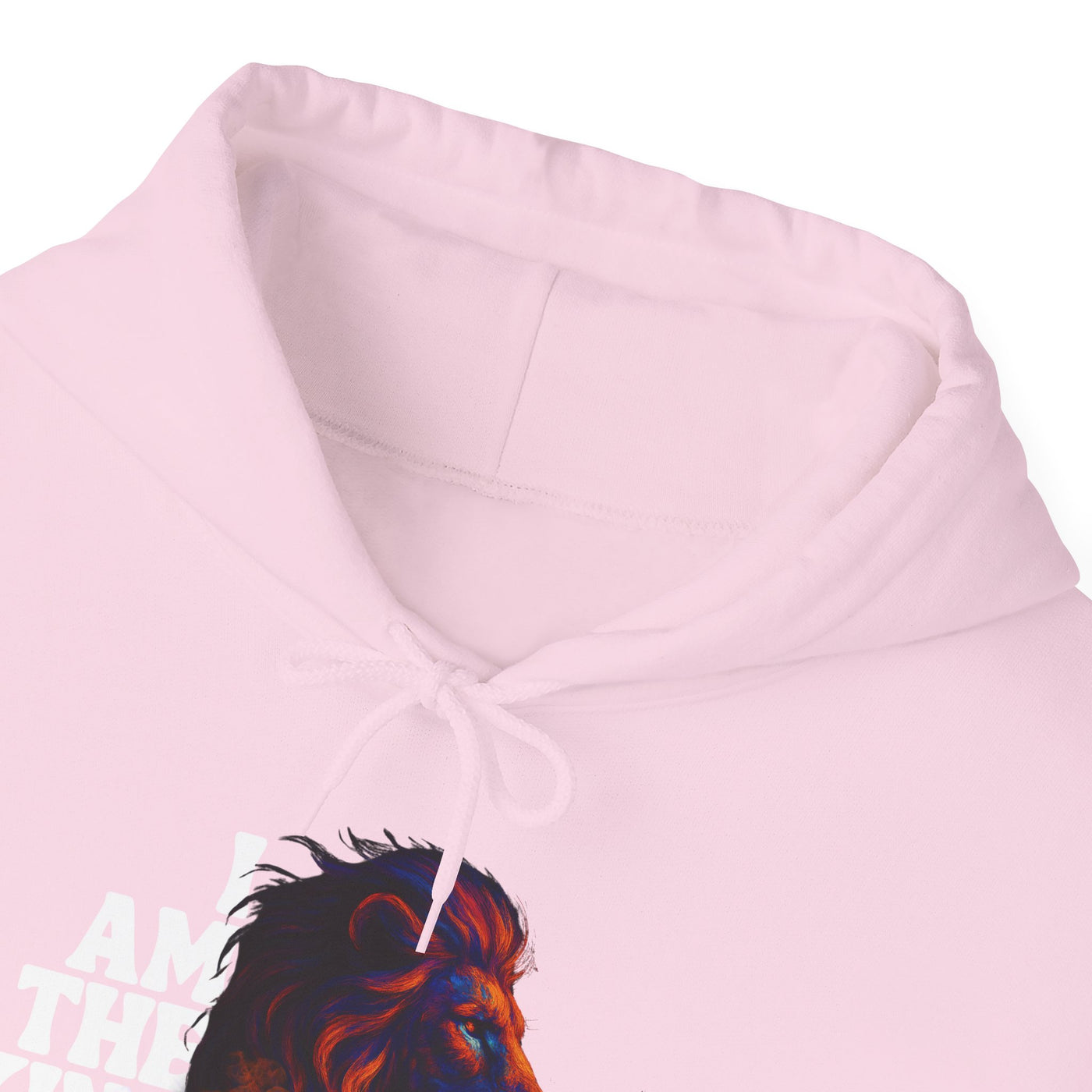 Inspirational Lion Hoodie "i am the king of my kingdom"