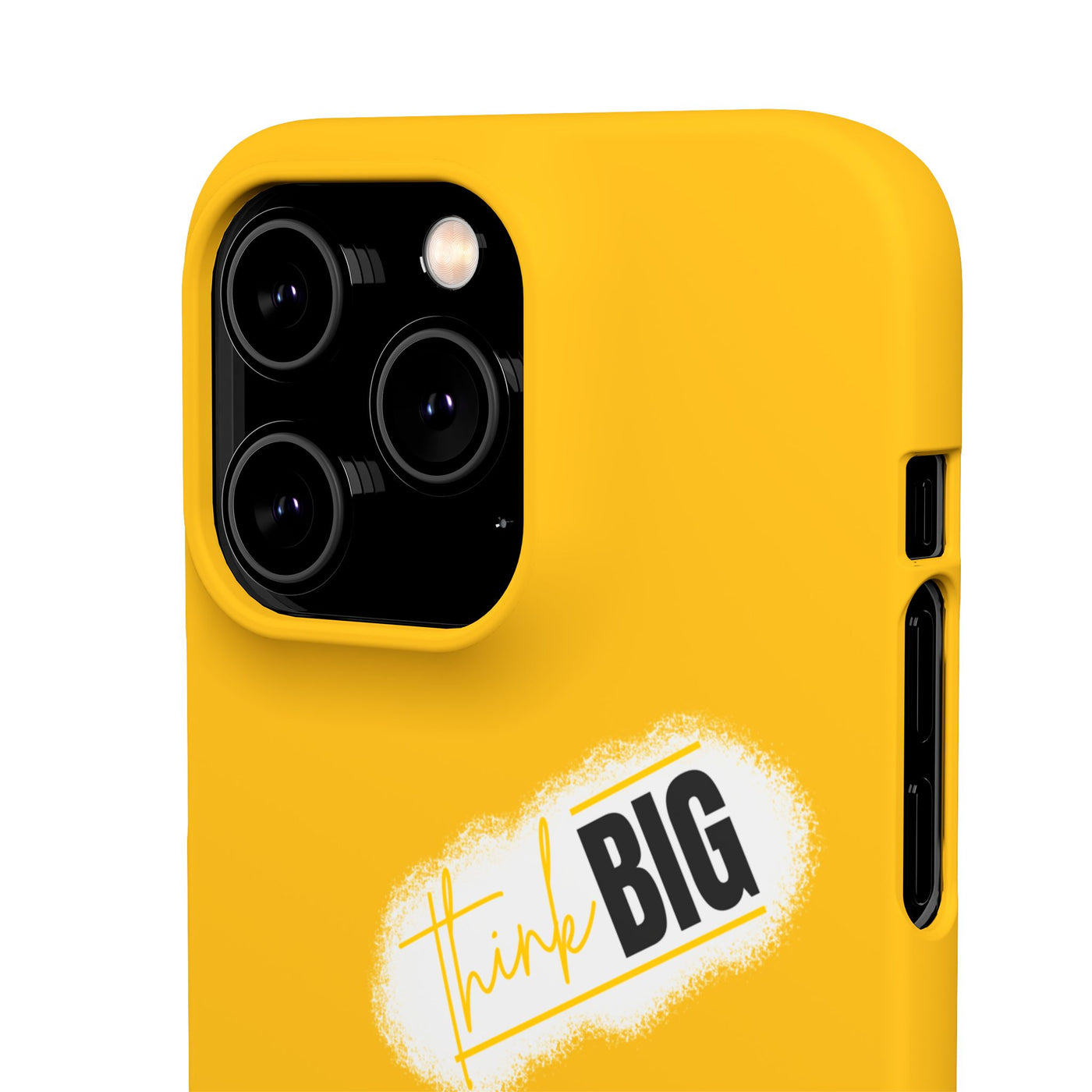 Handyhülle gelbe - Yellow Snap Case - 'Think BIG' for Motivated Individuals