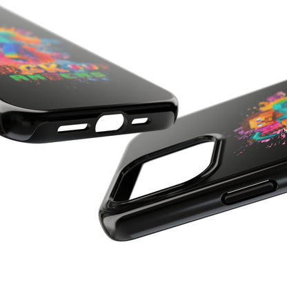Minecraft Inspired Tough Phone Case - Handyhülle  "Bock auf anders" Colorful Gamer Design