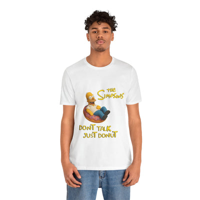 The Simpsons Donut Lover Tee - Funny Graphic T-Shirt -unisex