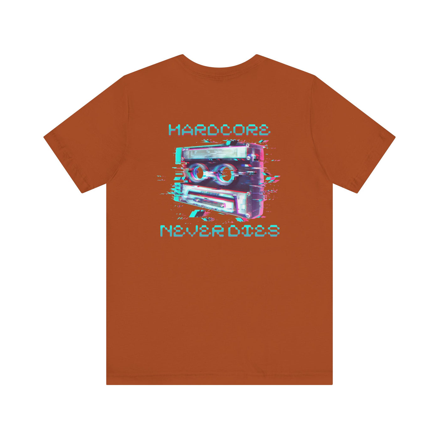 Techno - Hardcore Never Dies - Retro Graphic Tee, 90s Aesthetic Shirt unisex