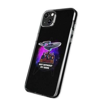 Galaxy-Inspired Soft Phone Case - Not Without My Gang, Star Trek Lovers Handyhülle