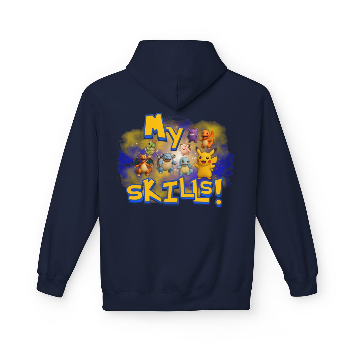 Pokemon Skills Hoodie, Unisex Pokemon Sweatshirt, Cute Hoodie